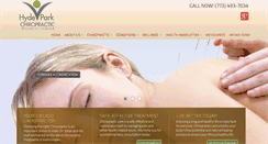 Desktop Screenshot of hydeparkchiropractic.com